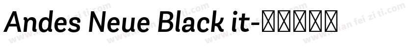 Andes Neue Black it字体转换